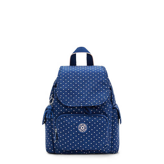 Kipling City Pack Mini Printed Rugzak Blauw | BE 1496PJ